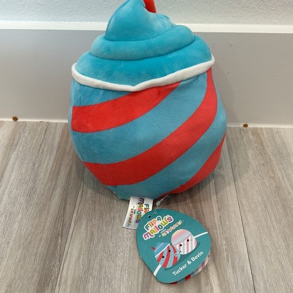 NWT Squishmallows Tucker slushie and Bevin cotton candy Flipamallows 8 inches - Picture 2 of 4